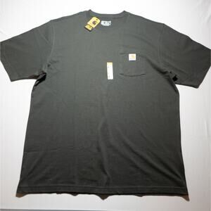 NWT Carhartt K87 Loose Fit Heavyweight Pocket T-Shirt Mens XL Tall Peat Green